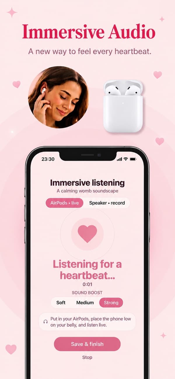 Baby Heartbeat Monitor: Bubbi — Watch baby grow