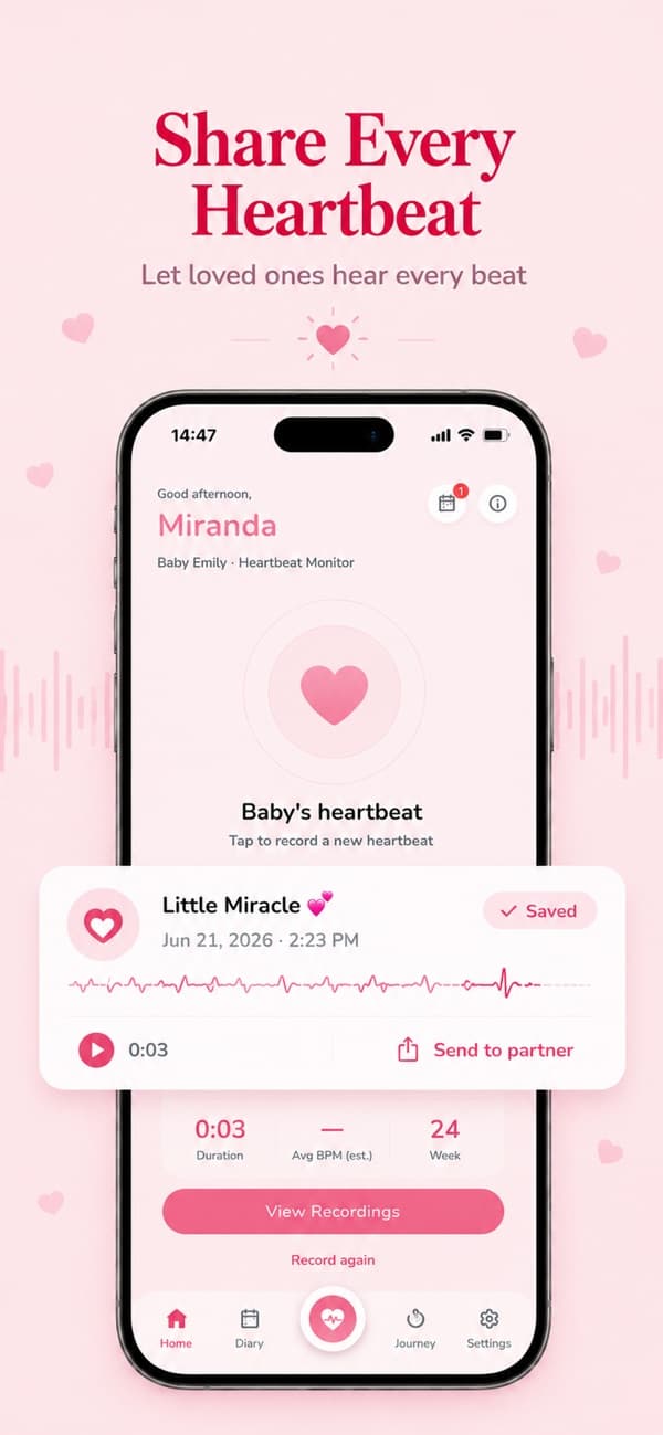 Baby Heartbeat Monitor: Bubbi — Share the moment